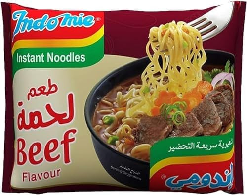 اندومى بطعم لحمه بأحجام مختلفه